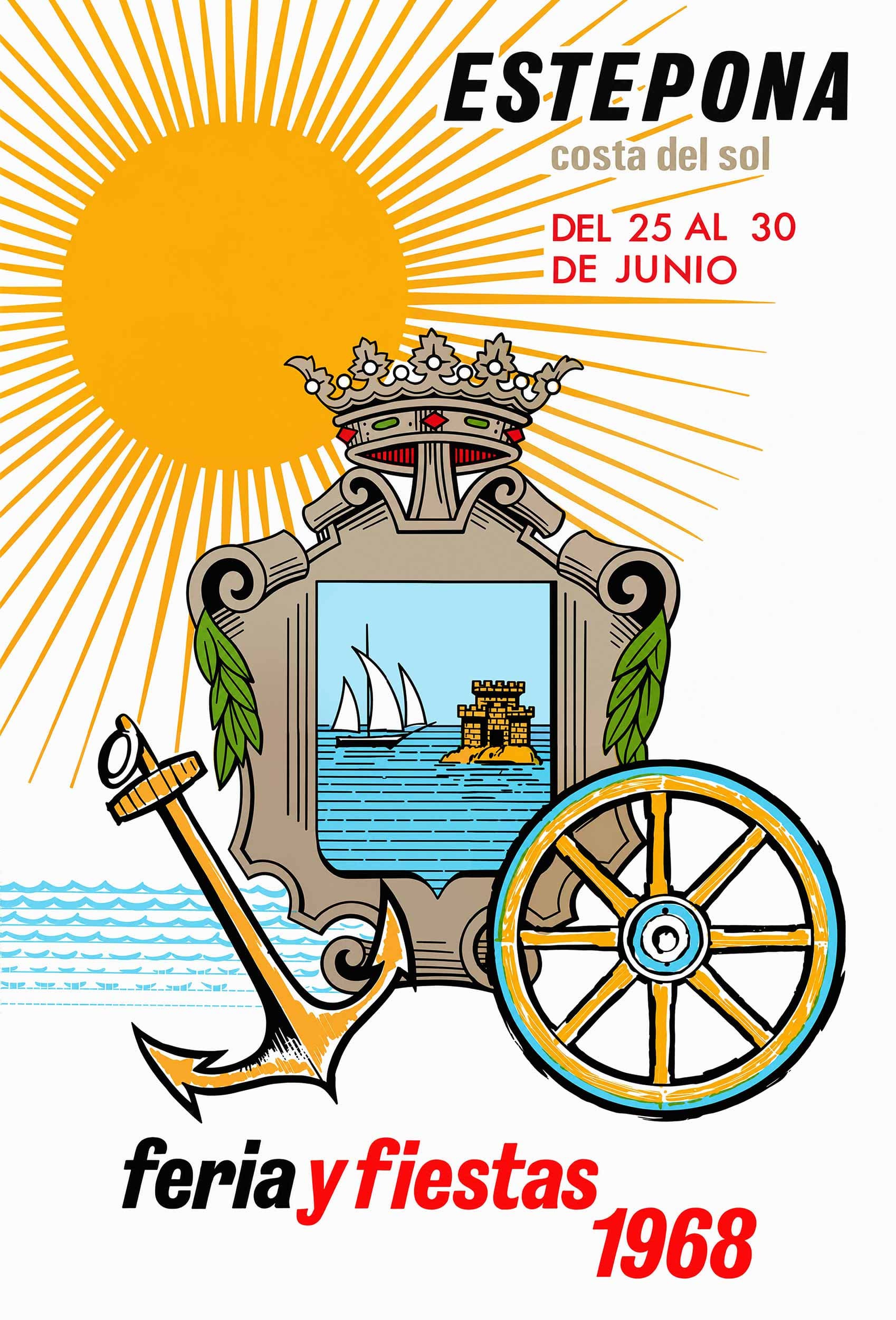 Cartel de la Feria Mayor de Estepona de 1968