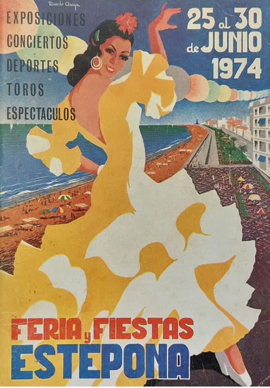 Cartel de la Feria Mayor de Estepona de 1974