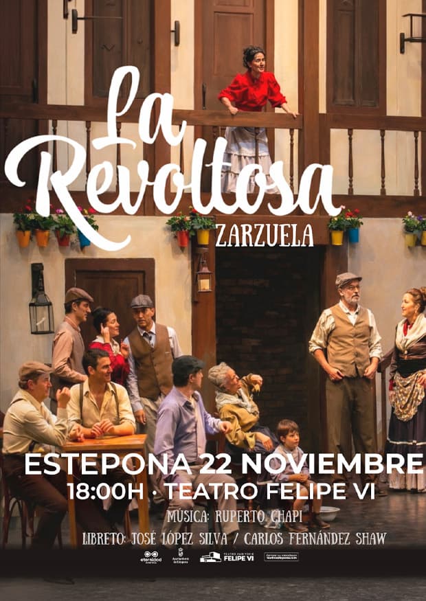 Cartel de la zarzuela 'La Revoltosa' en el Teatro Felipe VI de Estepona