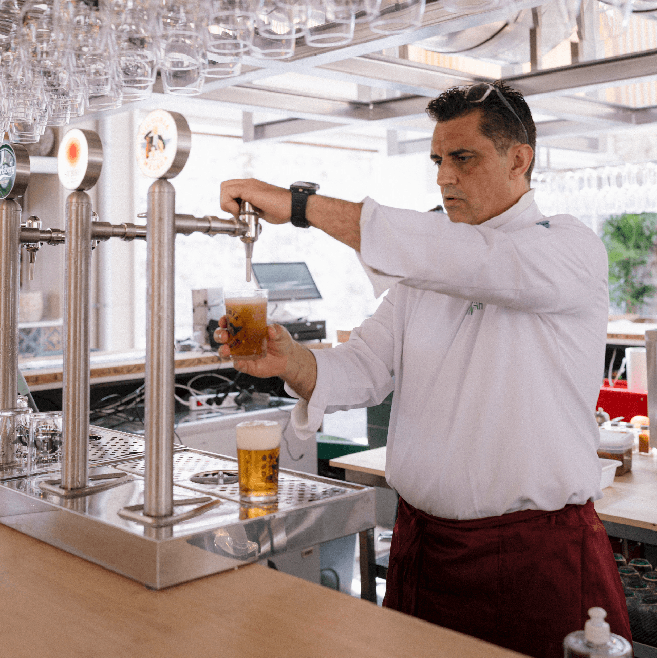Victoria cerveza Málaga en Mercado Santa Ana